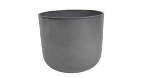 Pot boule graniet grijs glans 28cm