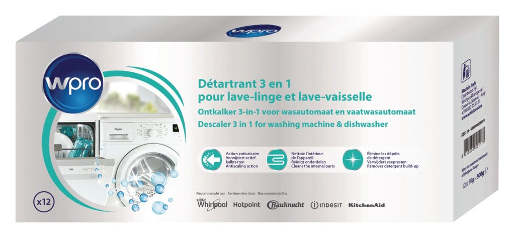 Wpro 484000008801 Entkalker Geschirrspüler Waschmaschine 600 g