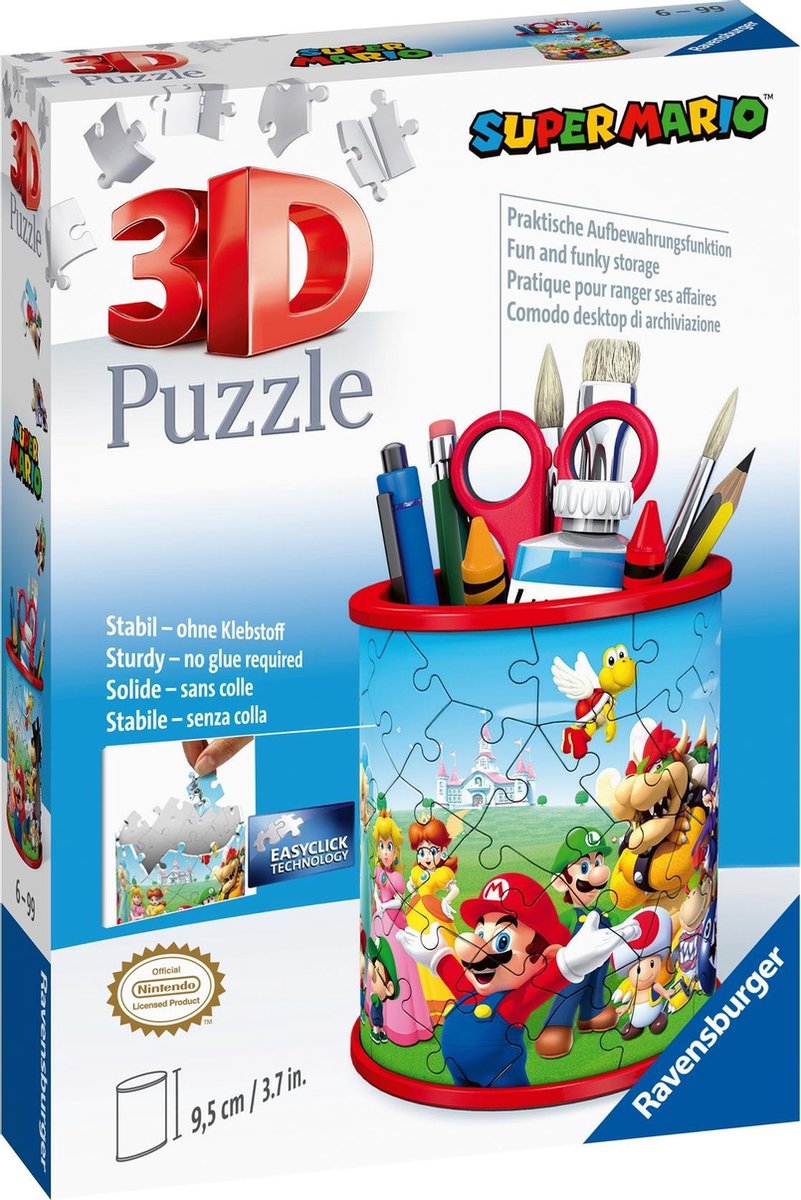 Ravensburger 3D-Puzzle-Bleistiftbox Super Mario - 54 Teile