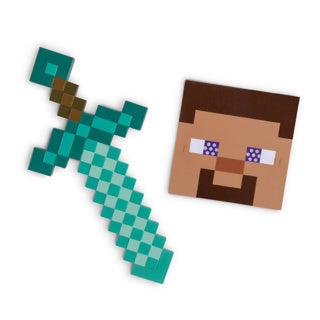 Minecraft-Verkleidung (Mojang), Minecraft-Schwertmasken-Set, Einheitsgröße für Kinder
