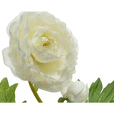 Decoris ranonkel h57cm wit