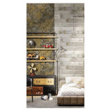 Noordwand noordwand wallpaper Freunde Kaffee die Weltkarte Metallic und Grau