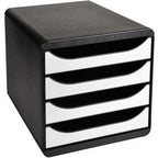 Brievenbakje exacompta big-box 3104213d zwart wit
