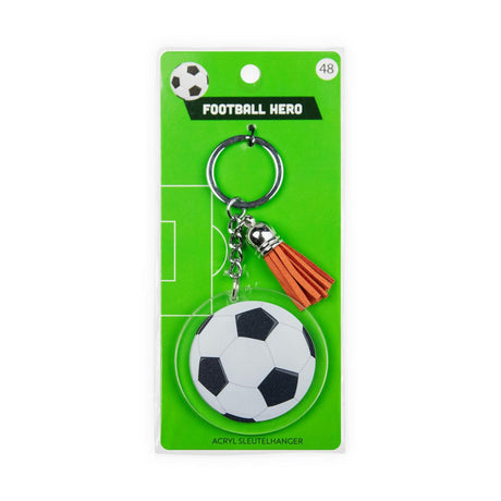 Paperdreams sleutelhanger- voetbal acryl 6,5x13,5cm
