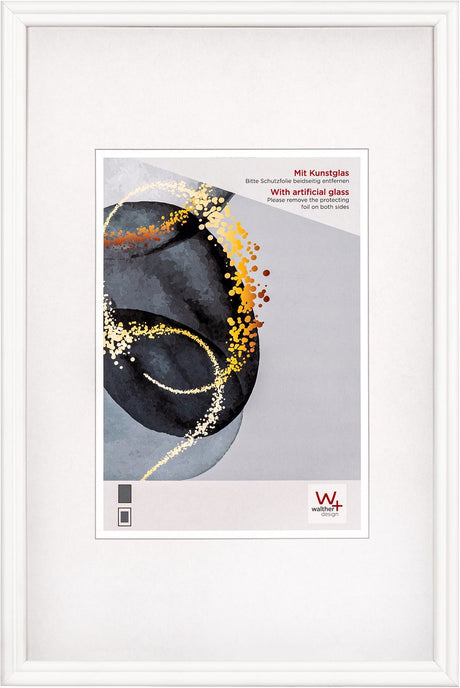 Walther Select - Holzrahmen - Fotogröße 20x30 cm - Kunstglas - Weiß
