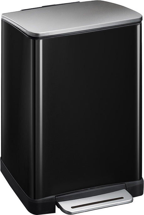 Eko Eko Pedal Bin E-Cube 40 l Mattzwart
