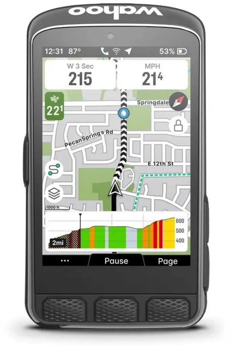 Wahoo Elemnt Ace – Fahrradcomputer – GPS-Navigation – Touchscreen – wasserdicht (IPX7)