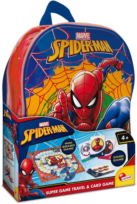 Lisciani – Spider-Man – Supergame-Reisekartenspiel im Rucksack