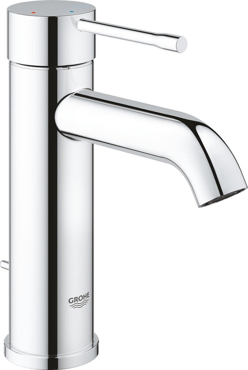 Grohe essence wastafelkraan - lage uitloop - met trek-waste - aquacalibrator