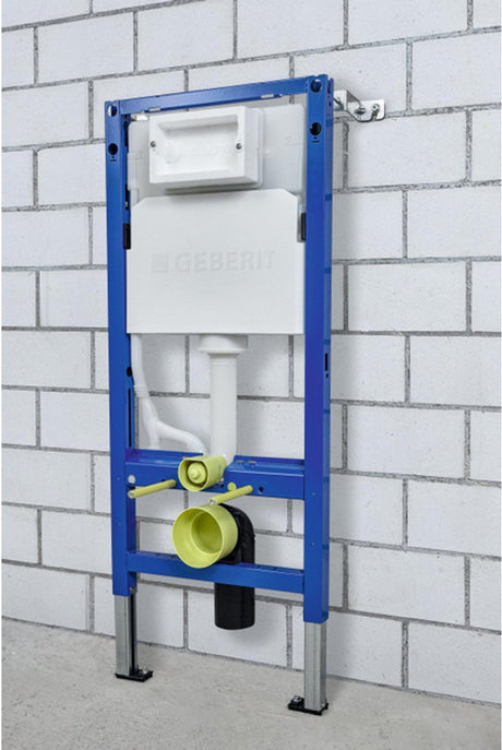 Geberit Duofix Basic Up100 Delta Unterputz-Spülkasten – für Wand-WC – 112 cm – 12 cm – Wandanker – blau
