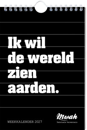 Mwah weekkalender 2027