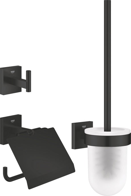 Grohe Quickfix Start Cube 3-in-1 WC-Zubehörset – Mattschwarz