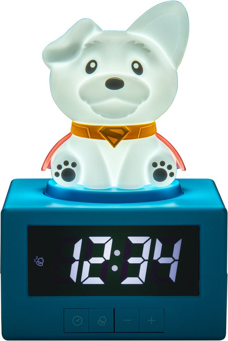 Paladone superman krypto the superdog digitale wekker met nachtlamp en muziek, officieel gelicentieerde dc comics slaapkamerdecoratie voor kinderen en volwassenen, superheldencadeau –