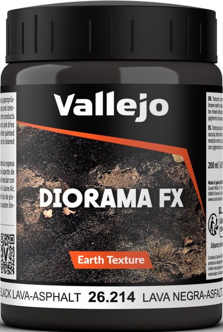 Vallejo val2614 – schwarze Lava – 200 ml