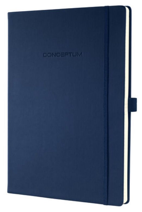 Sigel Notizbuch A4 – Conceptum Pure – Dunkelblau – Hardcover – 194 Seiten – 80 Gramm – Linie – SI-CO647