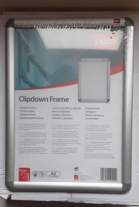 Nobo Klickrahmen Essenz A3 Aluminium | 5 Stück