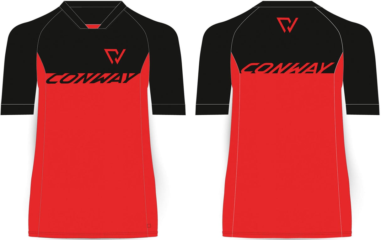 Conway Kurzarmshirt Trail Jersey SS Trail Jersey SS Größe M schwarz rot