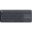 Logitech k400 plus Tastatur (Anthrazit, EU-Layout (QWERTY))