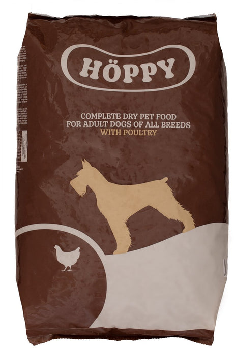 Höppy Hundefutter-Stückchen mit Geflügel, 10 kg