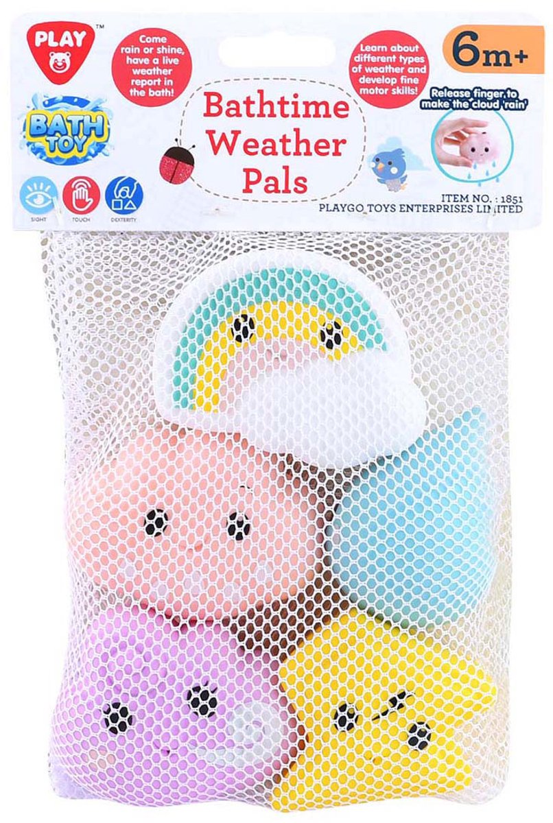 Playgo Badespielzeug Wettereinflüsse im Netz - 5 Stk.