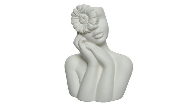 Vaas keramiek wit 14,5x10x18,6cm
