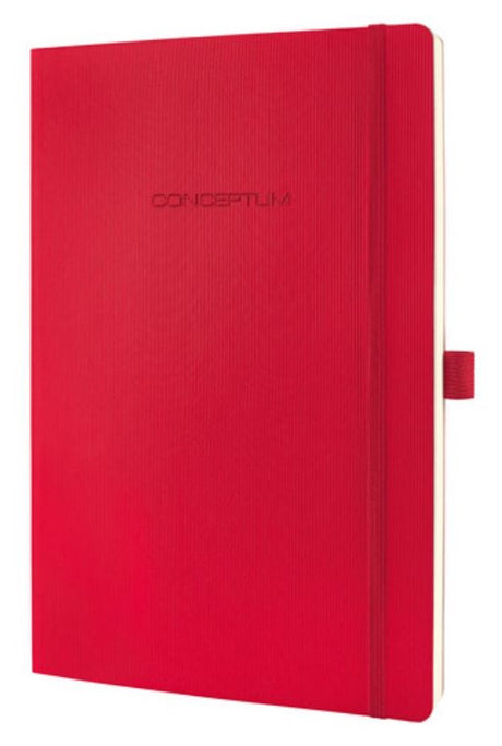 Sigel Notizbuch Conceptum Pure A4 Softcover rot 194 Seiten 80 Gramm liniert
