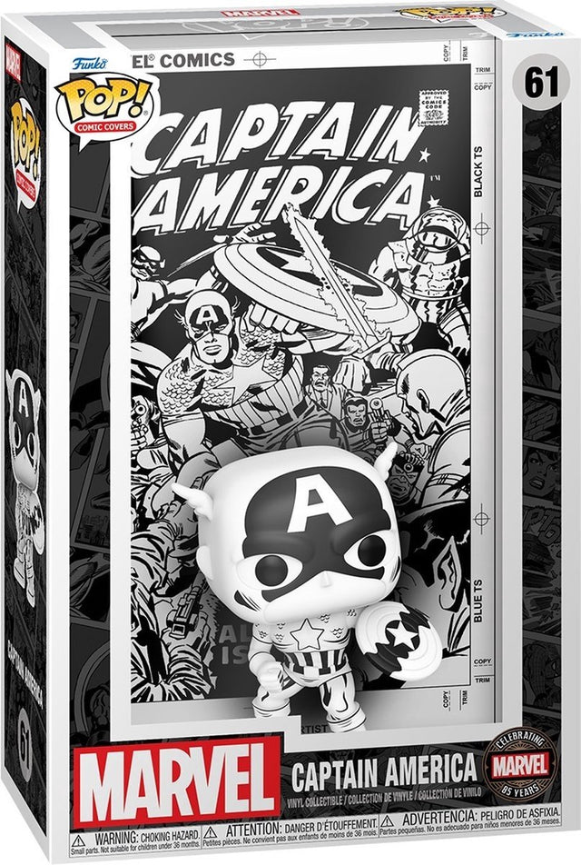 Funko-Pop-Comic-Cover: Marvel 85. Jubiläum – Captain America Pop #61
