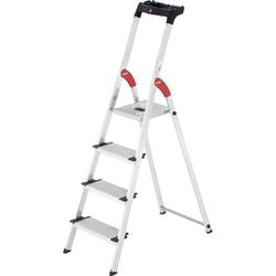 Hailo 8040-415 L80 ComfortLine Alu-Haushaltstreppe Hailo 4 Stufen