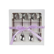 Decoris Teelöffel-Set 4-teilig Edelstahl 15cm Silber