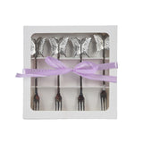 Decoris Gebäckgabel-Set 4-teilig aus Edelstahl