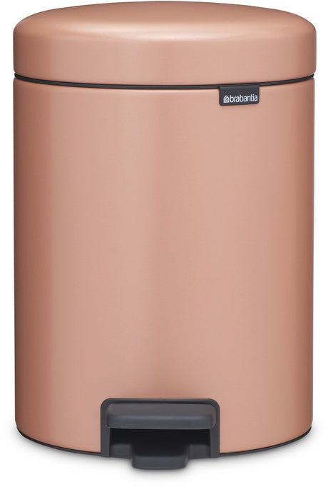 Brabantia Newicon Abfallbehälter – 5 Liter – Badezimmer – warmes Kupfer