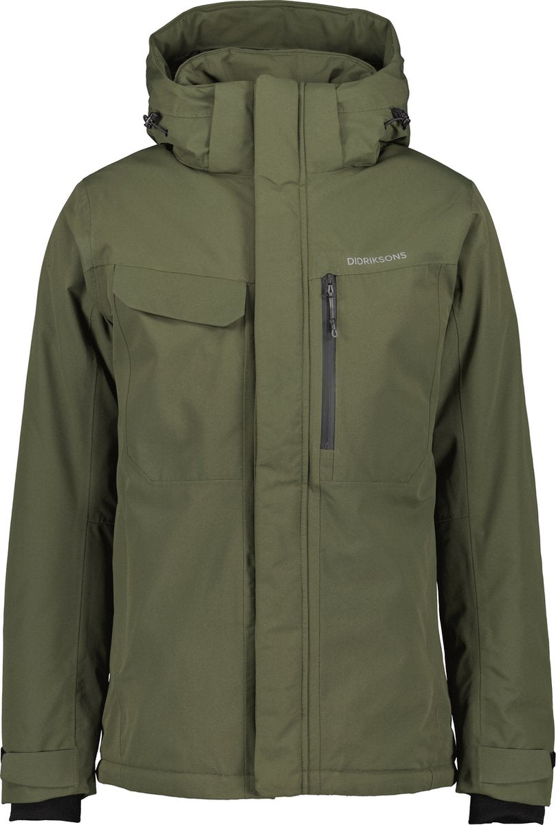 Didriksons stefan usx jkt heren outdoorjas - deep green m