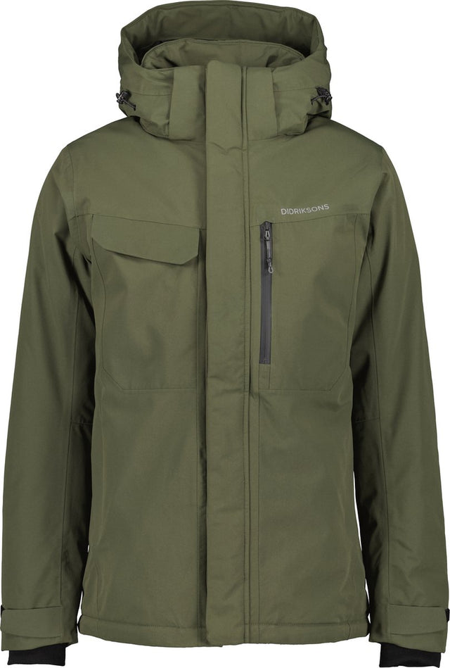 Didriksons stefan usx jkt heren outdoorjas - deep green m