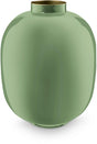 Pip studio - bloemenvaas - woonaccessoires - groene vaas - metaal - 32cm