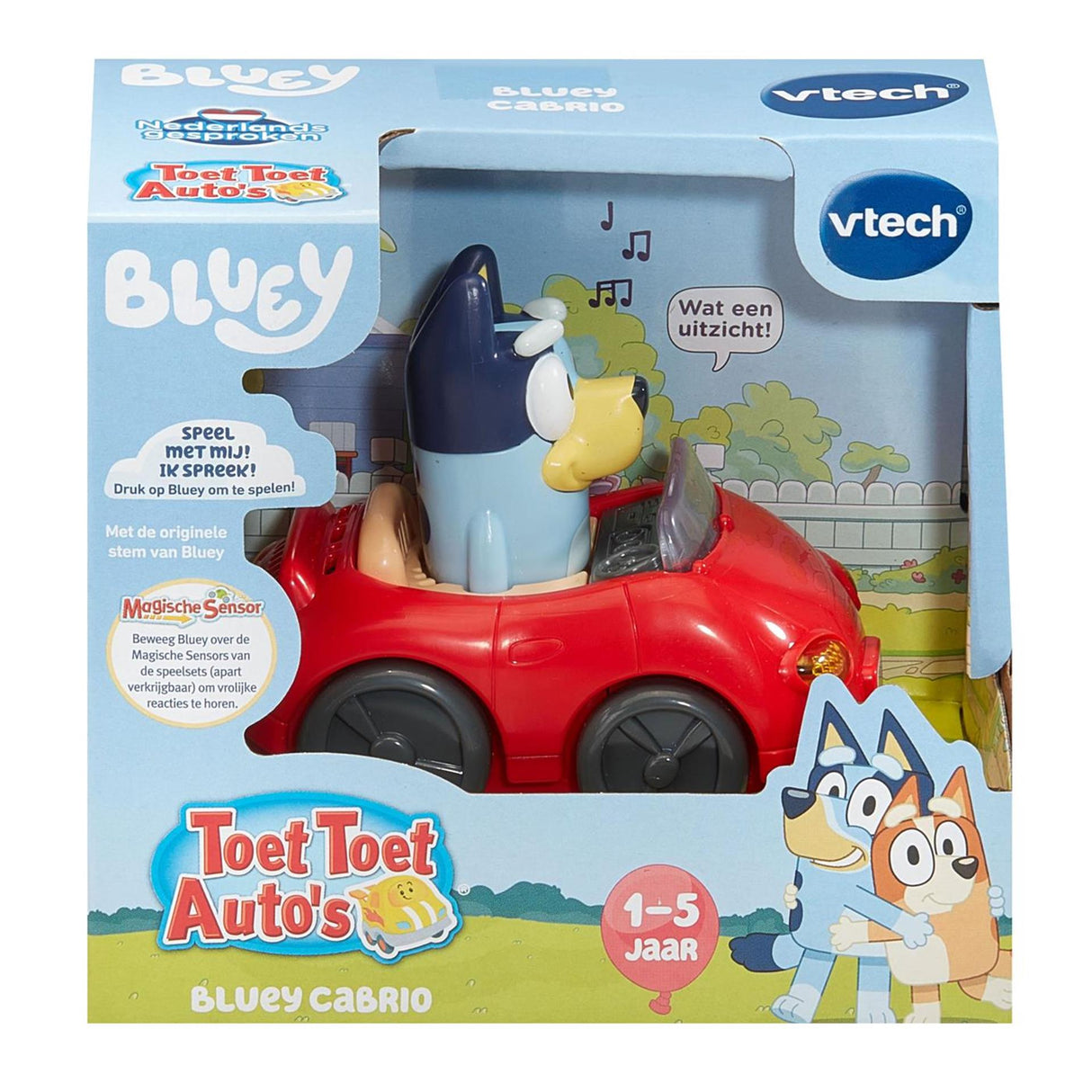 Vtech toot toot bluey – blaues Cabrio