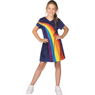 Studio 100 k3 Kostüm – Regenbogenblau, 9–11 Jahre