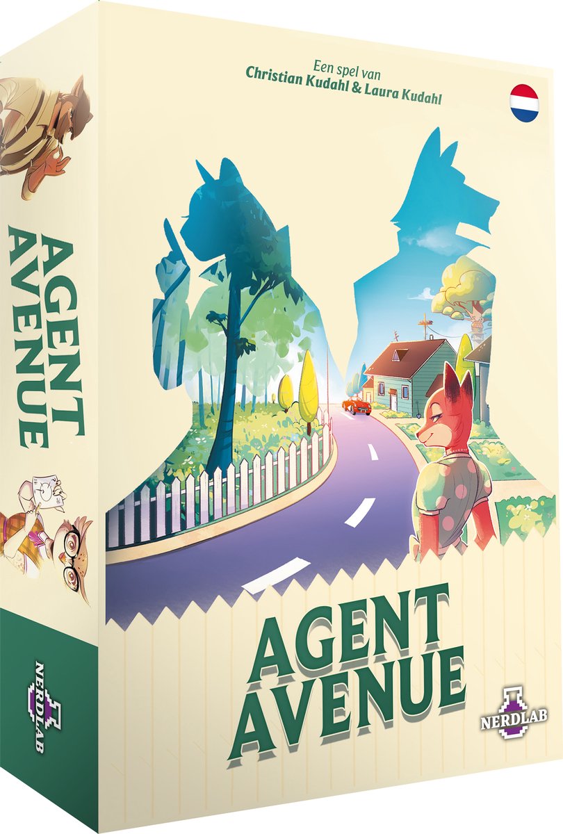 Asmodee Brettspiel Agent Avenue Strategiespiel für Kinder.