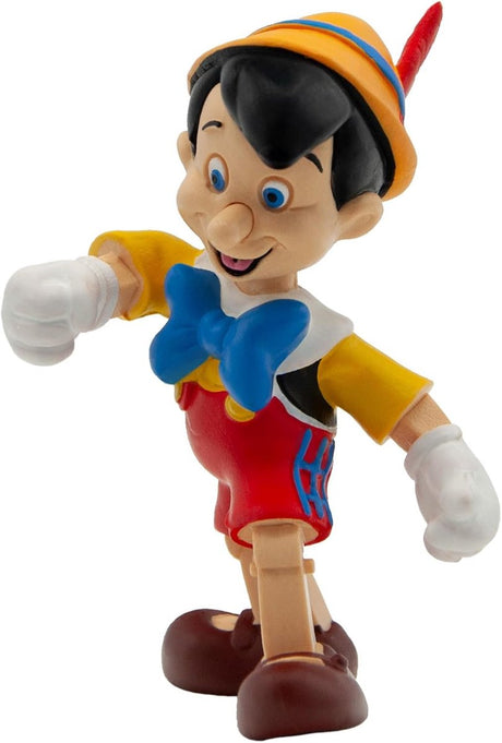 Bullyland 12399 – Spielfigur und Sammlerfigur Pinocchio mit ausfahrbarer Nase, ca. 7 cm – lebensechte und detaillierte Gestaltung – ideal als Tortenfigur und kleines Geschenk für Kinder ab 3 Jahren.