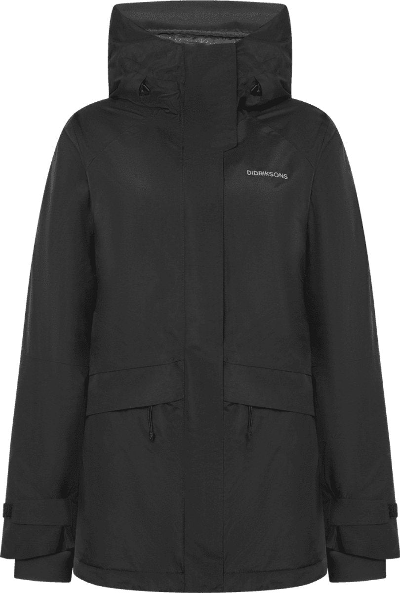 Didriksons essa wns jkt dames outdoorjas - black 40