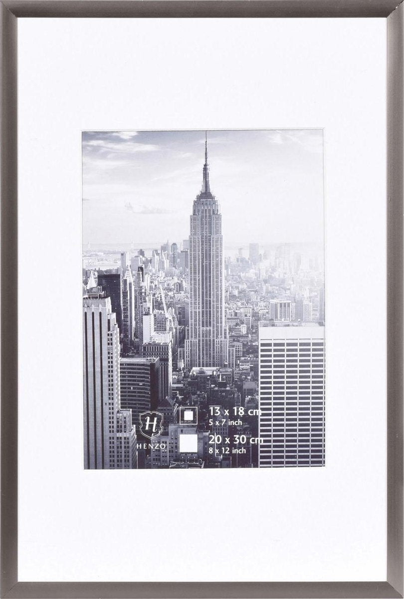 Henzo-Fotorahmen – Manhattan – Fotogröße 20 x 30 cm – Dunkelgrau