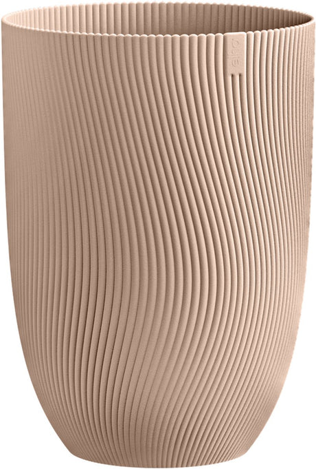 Elho Sereh High 30 – Blumentopf für drinnen und draußen – 100 % recycelter Kunststoff – ø 29,5 x H 40,5 cm – kühler Ton