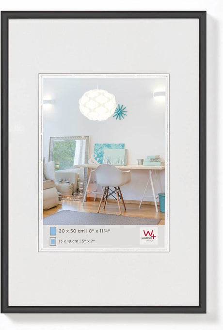 Walther New Lifestyle - Kunststoffrahmen - Fotogröße 70x100 cm - Schwarz
