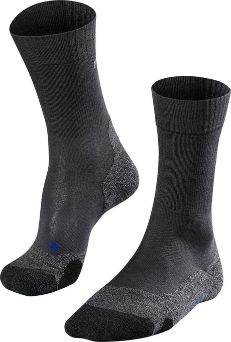 Falke TK2 Cool Anti-Blister Wandersocken aus dickem Lyocell-Funktionsmaterial Herren Grau - Größe 42-43