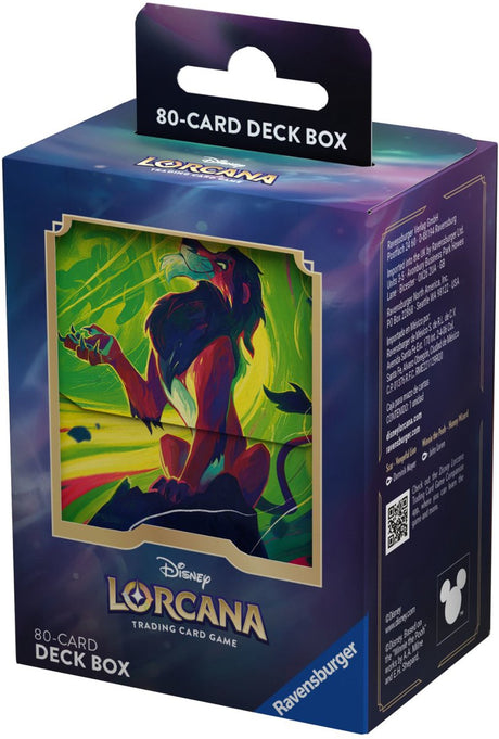 Disney Lorcana Ravensburger Deckbox Scar 80 Karten
