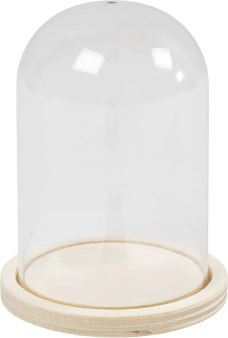 Kreativunternehmen https: www.cchobby.nl Clock-on-wooden-base-h-9-5-cm-d-6-cm-hole size-3-mm-1-piece