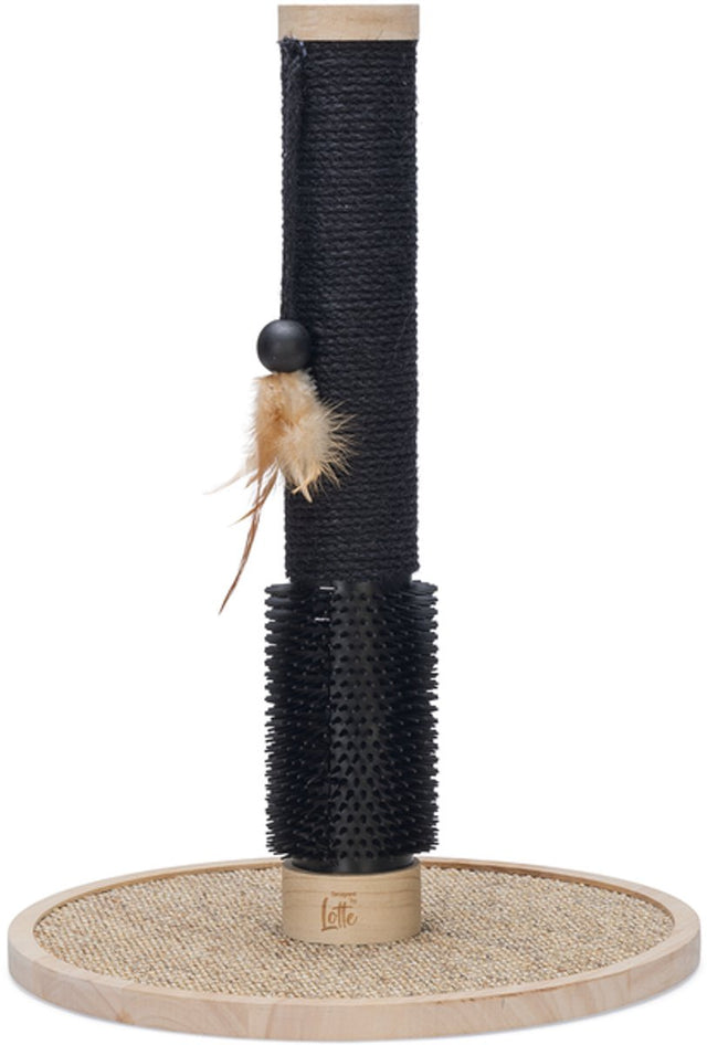 Entworfen von Lotte Fida – Kratzbaum – Holz – Schwarzbraun – 39,5 x 39,5 x 55 cm