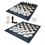 Verspieltes Mega-Schach- und Damespiel – für den Außenbereich geeignet