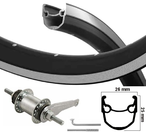 Ryde Stratos Rim Etro 28 Zoll (622) Black 36 Hip Nippel 13