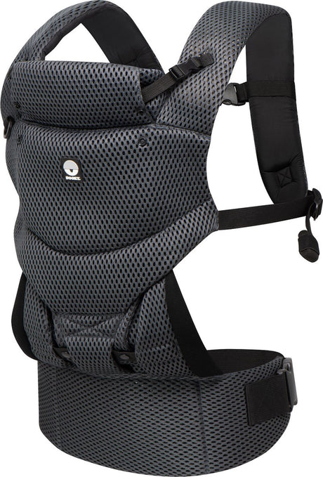 Dooky Babytrage – Babytrage Urban Comfort Grey Sapphire – Kindertrage – Kleinkind- und Babytrage 3,5–15 kg – ergonomische M-Position – Rückentrage – verstellbar und atmungsaktiv – Babytragen – Babytrage