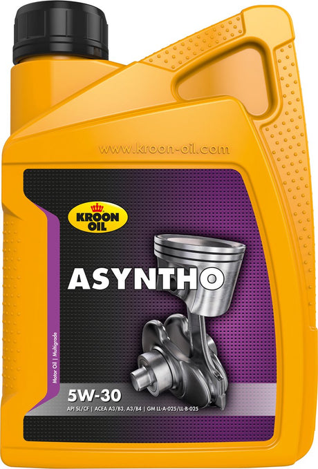 Kroon-oil asyntho 5w-30 Motoröl – geeignet für Benzin und Diesel – 1 Liter – synthetisch